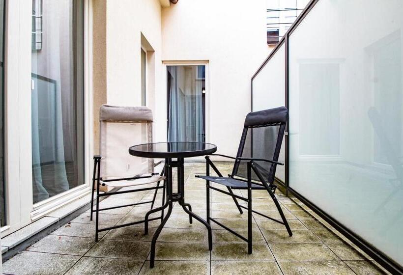 דירת חדר עם טרסה, Residence U černé Věže české Budějovice