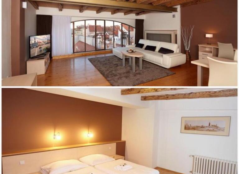 דירה בת חדר שינה 1 עם נוף, Residence U černé Věže české Budějovice