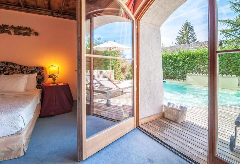 标准间带游泳池, Villa Orso Grigio