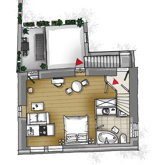 Deluxe Studio, Divota Apartment