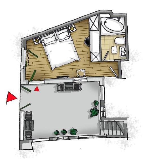 Номер Стандарт Внутренний, Divota Apartment
