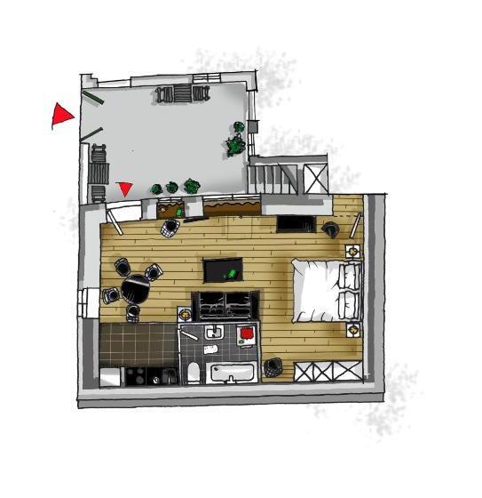 Deluxe Studio, Divota Apartment