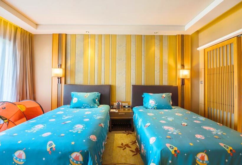 غرفه قياسيه سريرين مزدوجين, Sheraton Grand Hangzhou Wetland Park Resort