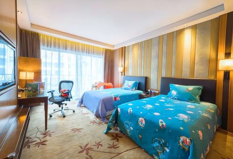 ２ダブルベッドのスタンダードルーム, Sheraton Grand Hangzhou Wetland Park Resort