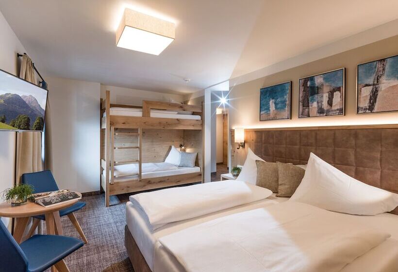四人标准间, Alpen Glück Hotel Unterm Rain Garni