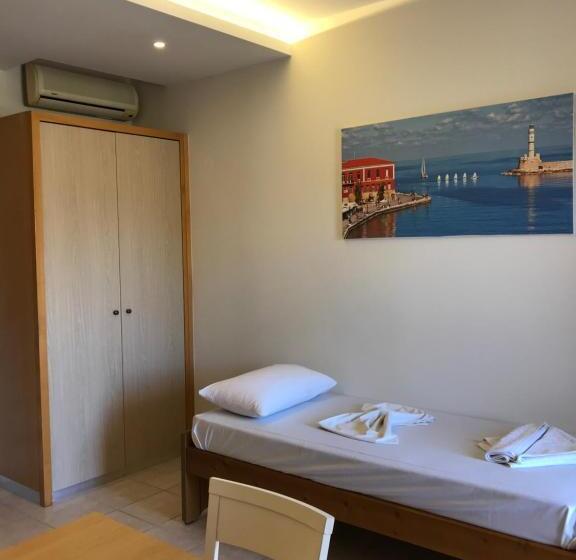 침실 1개 풀장 전망 아파트, Vagia Mare