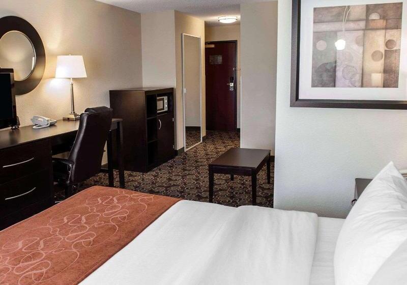מיטת קינג בסוויטה, Comfort Suites West Indianapolis  Brownsburg