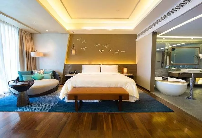 サイドオーシャンビューのダブルベッドスタンダードルーム, The Westin Sanya Haitang Bay Resort