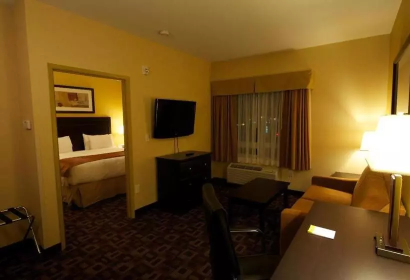 キングサイズベッドのスイートルーム, Days Inn & Suites By Wyndham Winnipeg Airport Manitoba