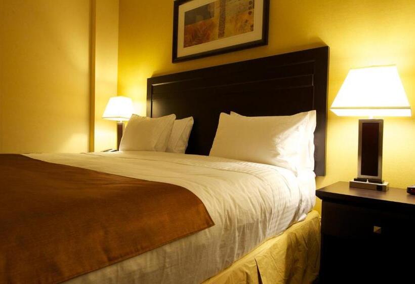 מיטת קינג בסוויטה, Days Inn & Suites By Wyndham Winnipeg Airport Manitoba