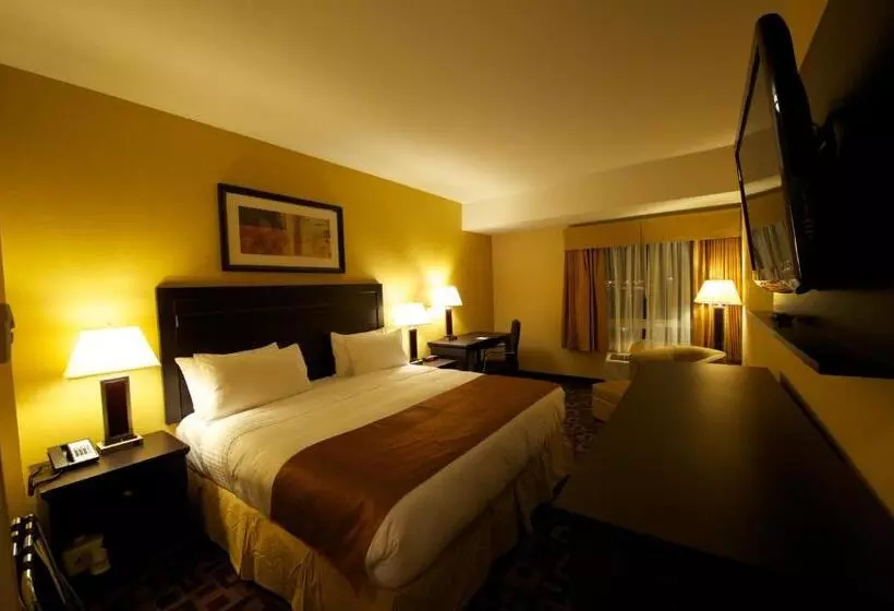キングサイズベッドのデラックススイート, Days Inn & Suites By Wyndham Winnipeg Airport Manitoba