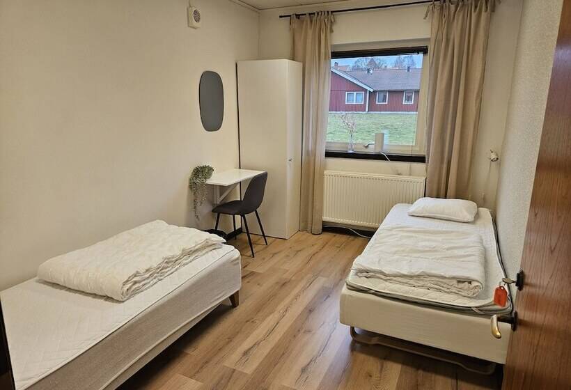 Quarto Estandar Banheiro Compartilhado, Saxvikens Vandrarhem