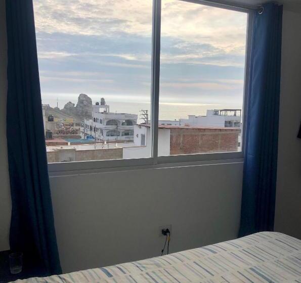 带海景的标准房, Bravo Surf Camp Punta Rocas