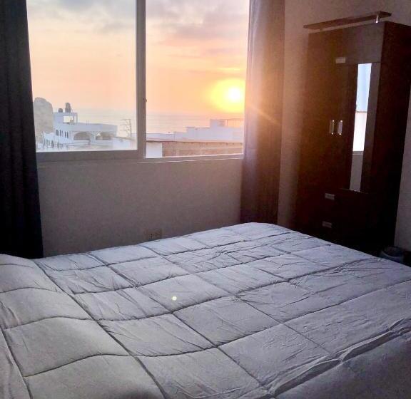 带海景的标准房, Bravo Surf Camp Punta Rocas