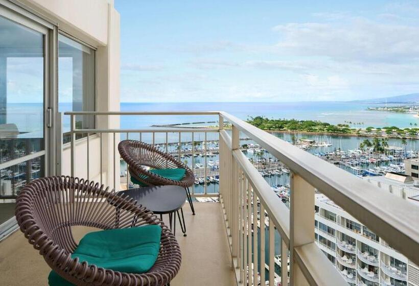 オーシャンビューの2ベッドルームデラックスアパート, Ilikai Hotel & Luxury Suites