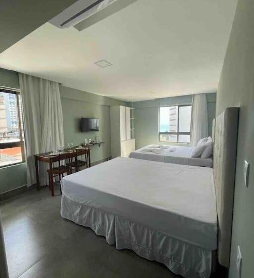 آپارتمان 1 خوابه با چشم‌انداز دریا, Ilusion Flat Ponta Negra