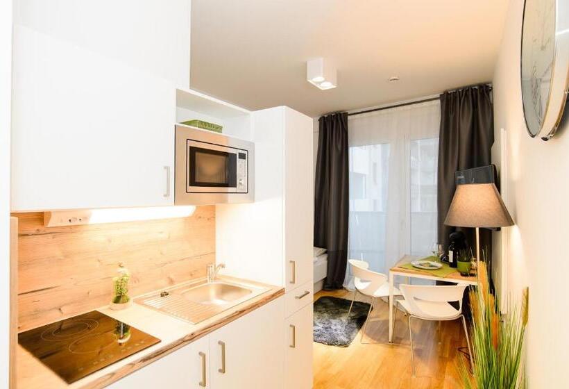 침실 1개 발코니 아파트, Aparthotel My Room   Messe Munich