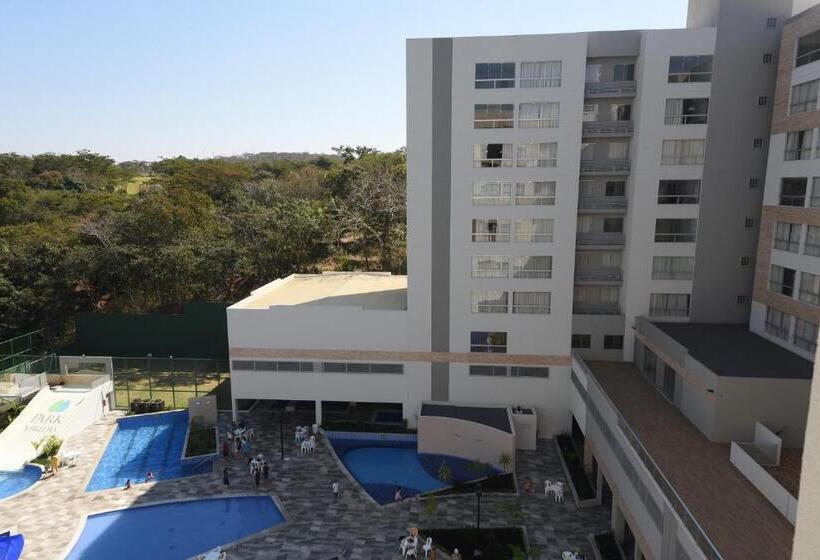 침실 1개 풀장 전망 아파트, Park Veredas Resort