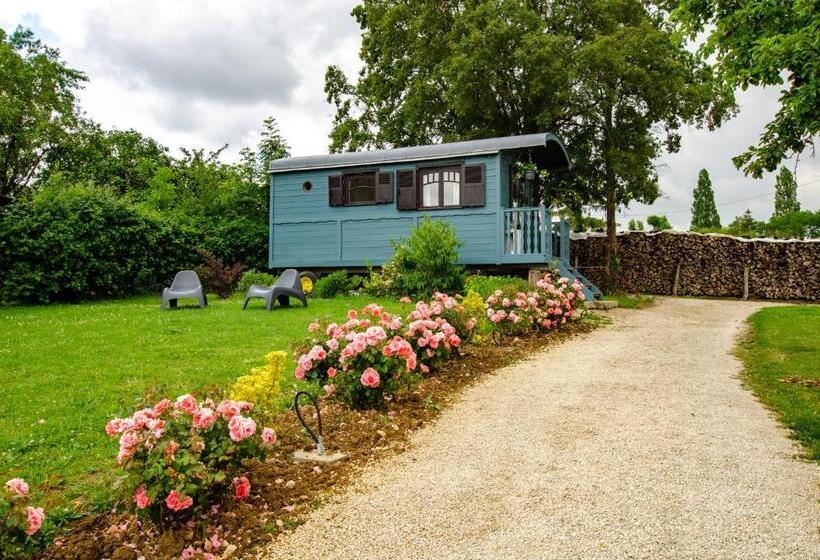 Семейный Номер Вид на Сад, La Roulotte De La Villa Des Chouettes
