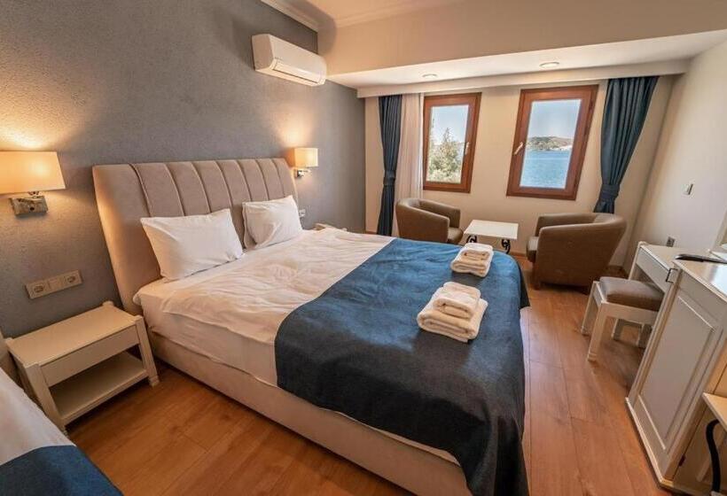غرفة قياسية مطلّة علي البحر, Bodrum Gulet Otel