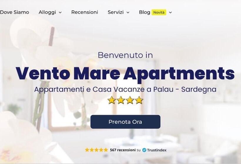 Апартаменты 1 Спальня с Террасой, Vento Mare Apartments
