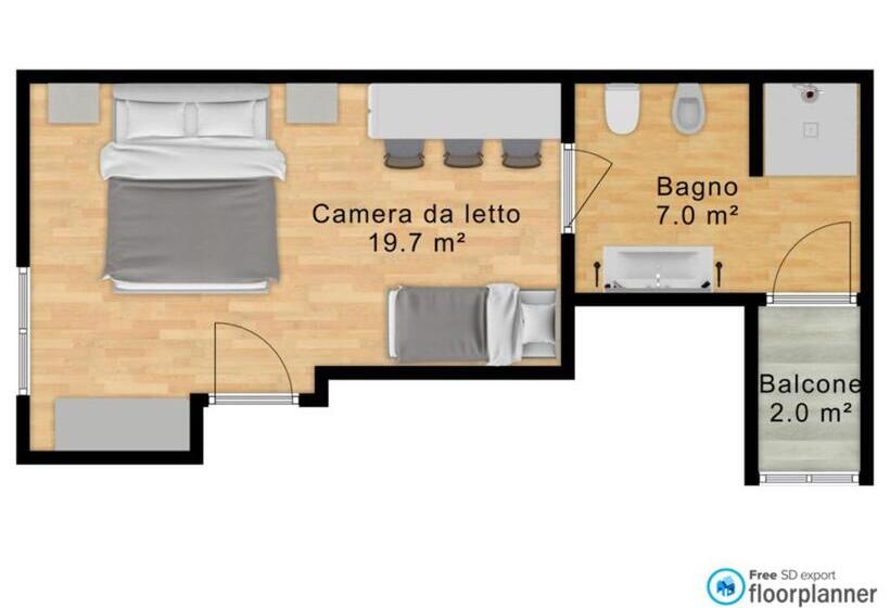 חדר דלוקס, Vento Mare Apartments