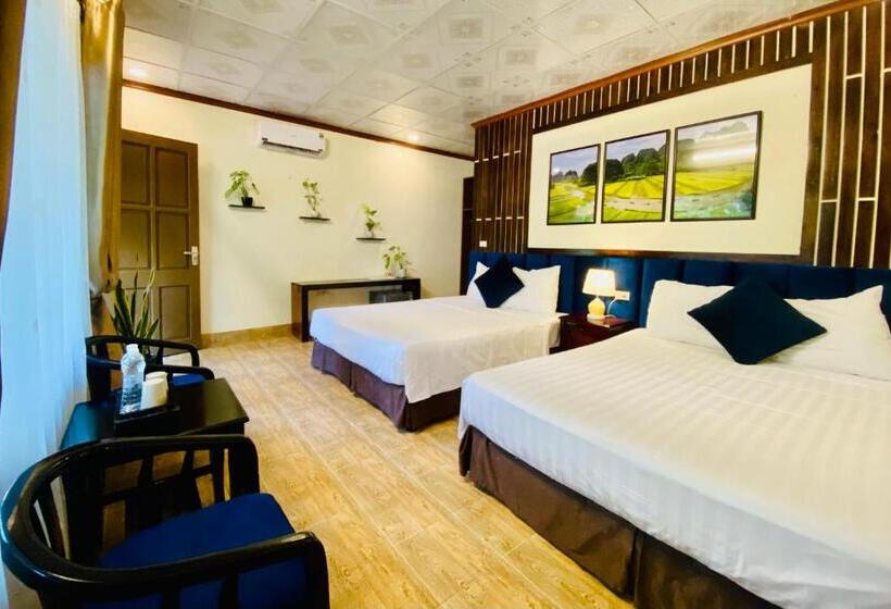 اتاق استاندارد با چشمانداز استخر, Tam Coc Little River Bungalow