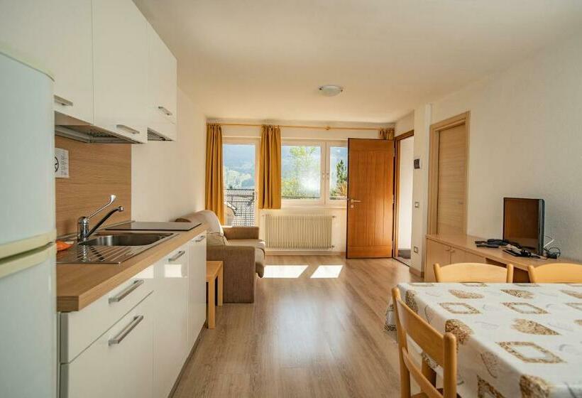 침실 2개 아파트, Residence Des Alpes