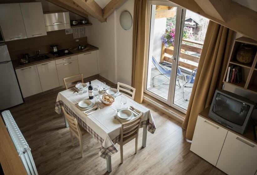 침실 2개 수피리어 아파트, Residence Des Alpes