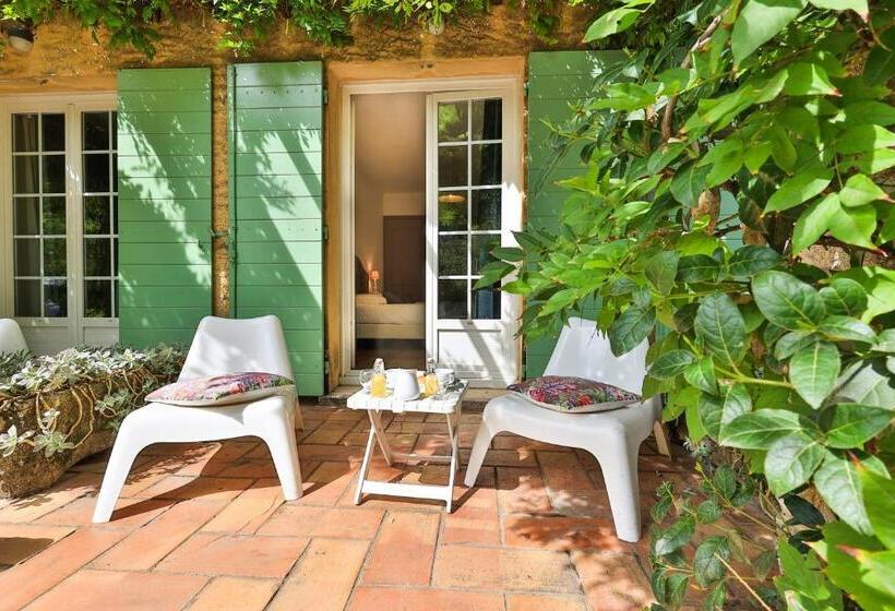 标准间带露台, Logis Hôtel Castel Mouisson