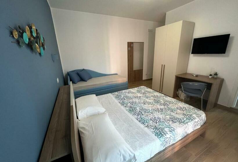 غرفة قياسية رباعية, Oltremare Rooms Agropoli