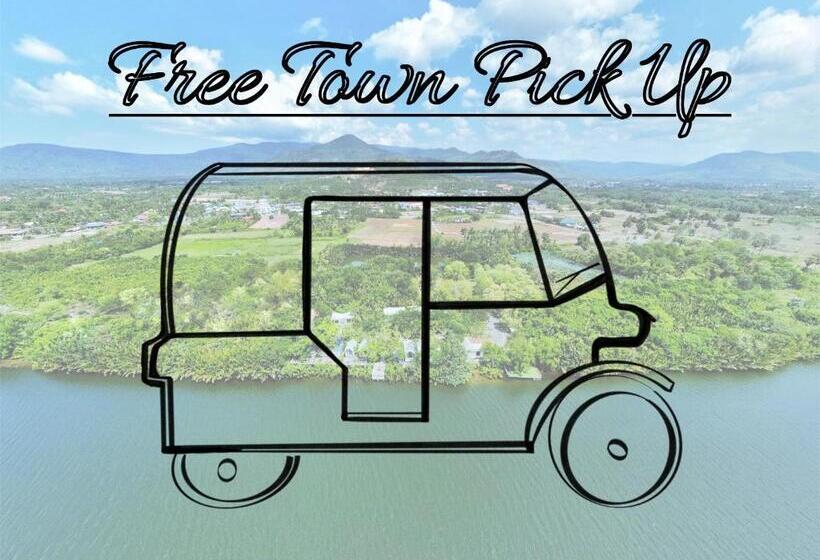 غرفة عائلية مطلّة علي الحديقة, Kampot Riverfront Boutique