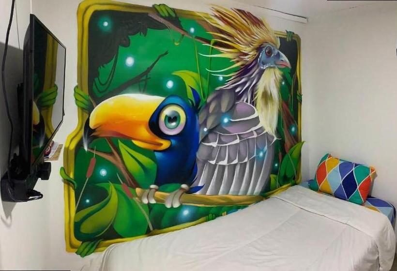 חדר סטנדרט יחיד, The Mural Hostel Bogotá