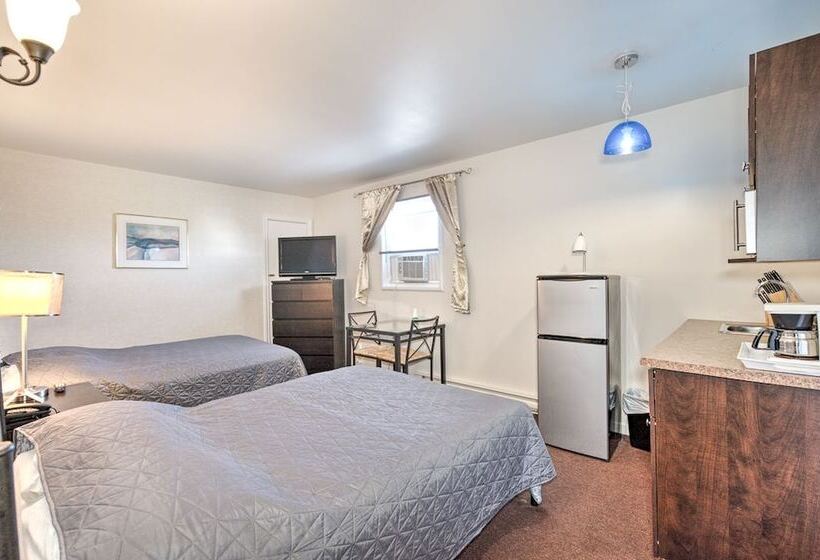 스탠다드 룸 더블 침대 2개, Motel Grande Ile