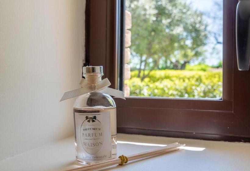 标准间带露台, Maison D Hôtes Les Caroubiers