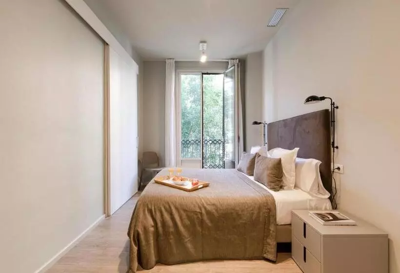 ２ベッドルームデラックスアパートメント, Aspasios Rambla Catalunya Apartments