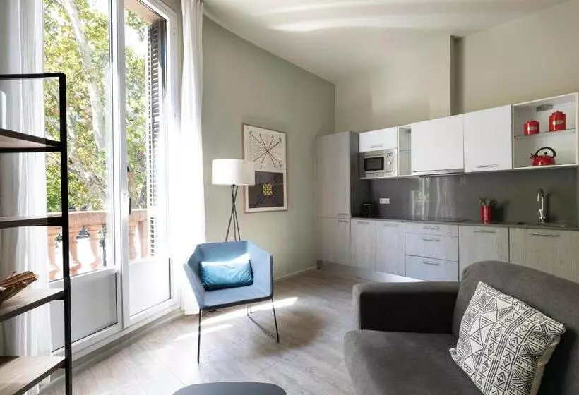 ２ベッドルームアパートメント, Aspasios Rambla Catalunya Apartments