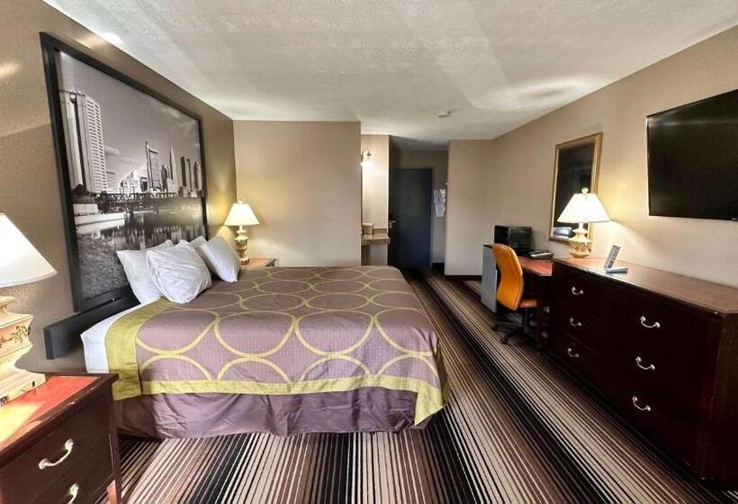 חדר סטנדרט עם מיטת קינג, Super 8 By Wyndham Harrison Oh
