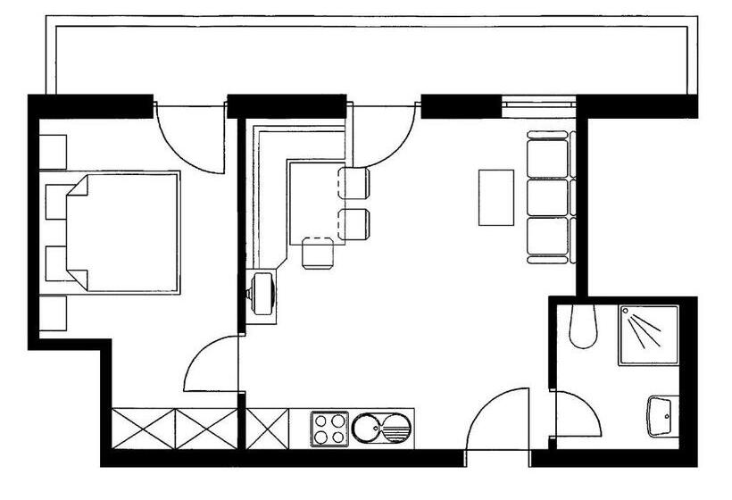 Апартаменты 1 Спальня, Gästehaus Sonnweber
