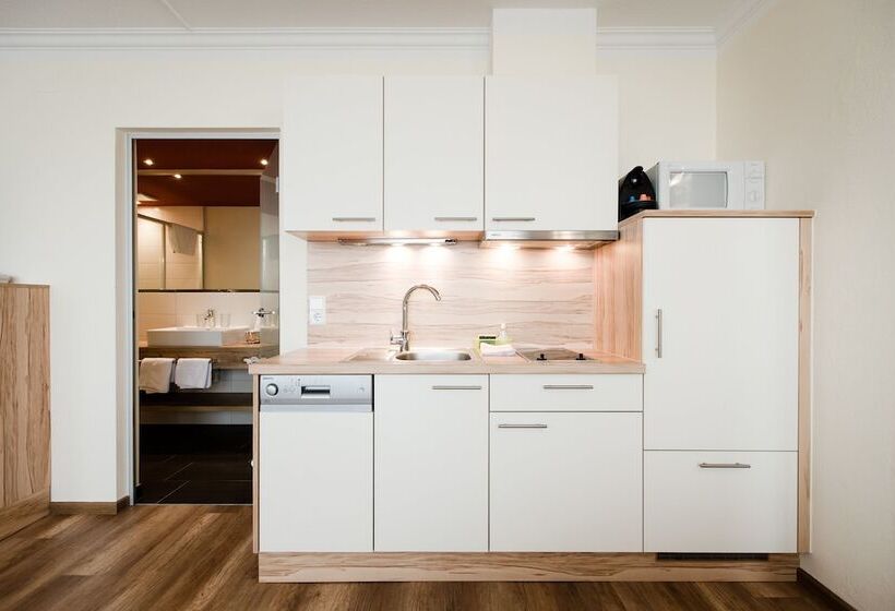 침실 1개 디럭스 아파트, Aparthotel Dorfplatzl Garni