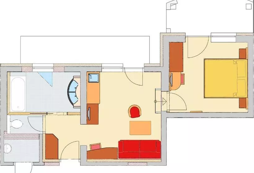 スイート, Bauernhof Hotel Oberschwarzach