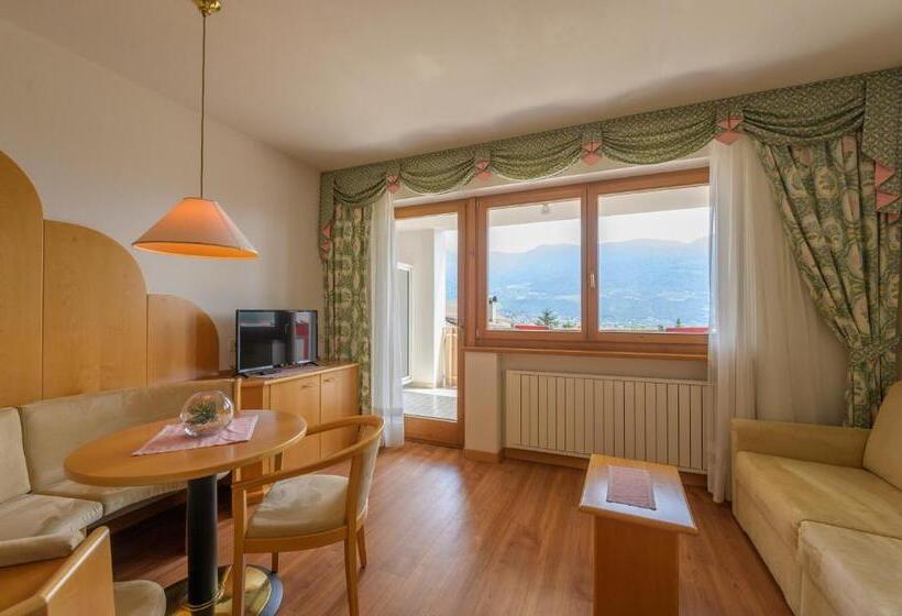 סוויטת ג'וניור עם מרפסת, Glanzhof Hotel & Apartments