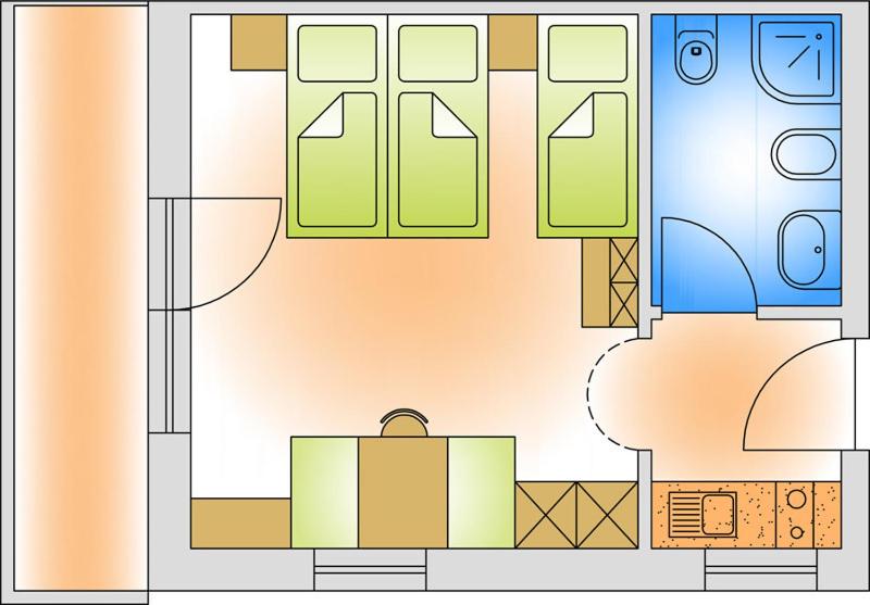 סטודיו עם נוף להרים, Residence Hauserhof