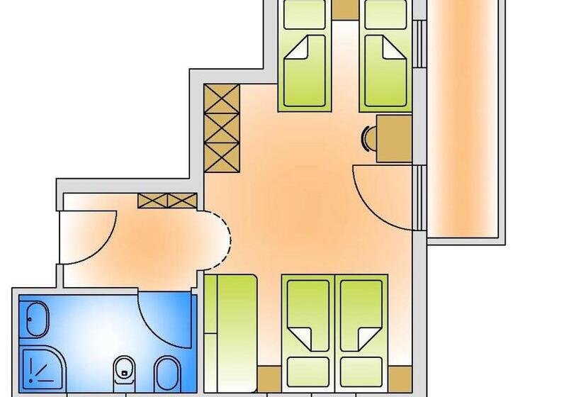 חדר משפחתי קלאסי, Residence Hauserhof