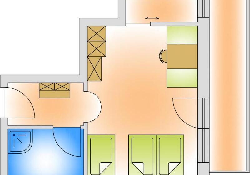 סטודיו סטנדרטי נוף לגינה, Residence Hauserhof