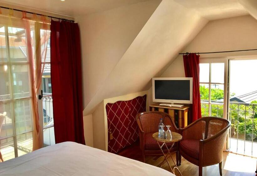 海景标准间带阳台, Pension Am Bodensee