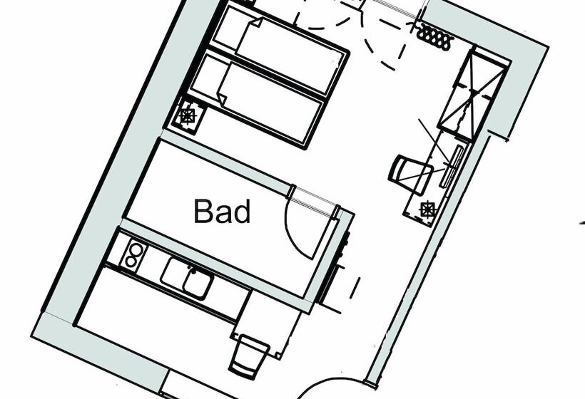 １ベッドルームのコンフォーとアパートメント, Apartmenthotel Kaiser Karl