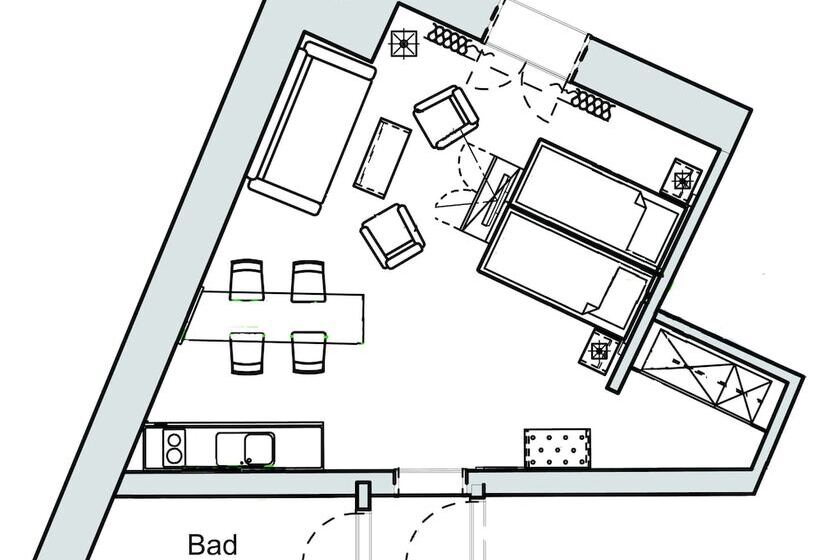 １ベッドルームのコンフォーとアパートメント, Apartmenthotel Kaiser Karl