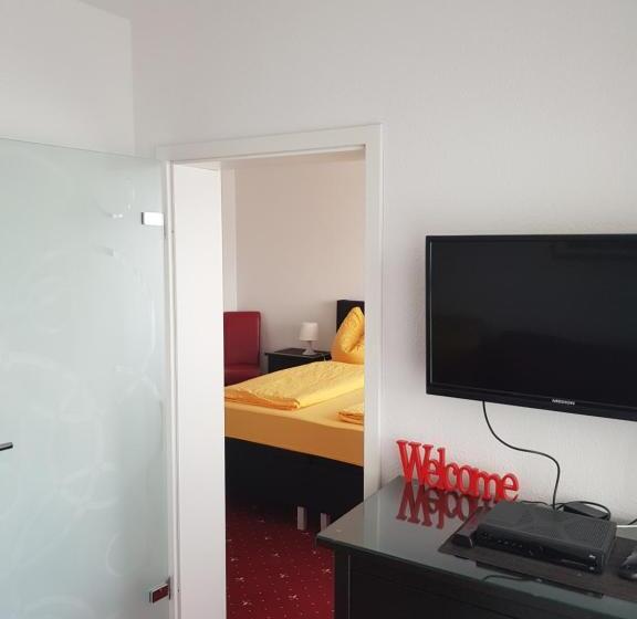 جناح كلاسيكي, Habitación Doble Estándar   Panorama Hotel Pension Frohnau