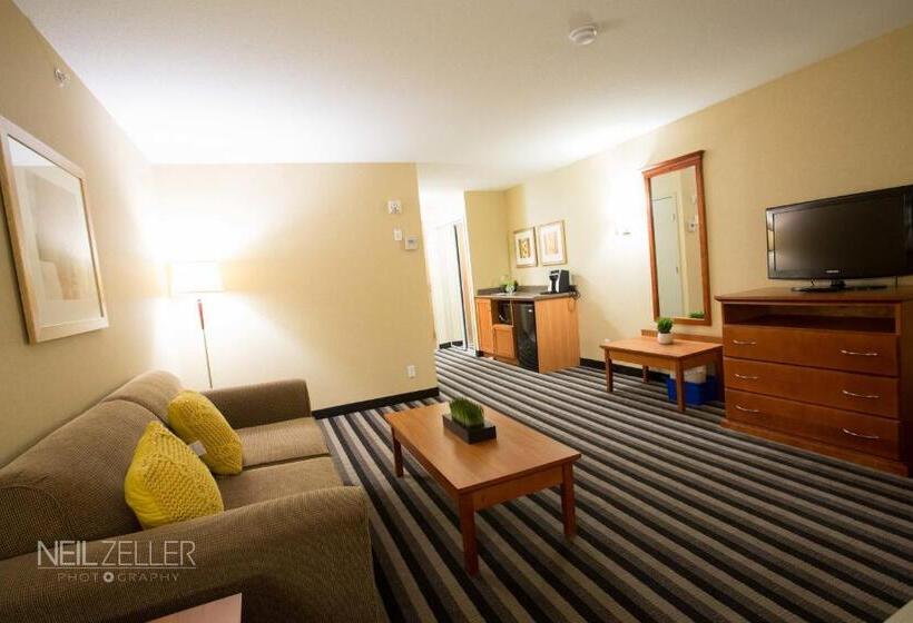 חדר סטנדרט עם מיטת קינג, Days Inn & Suites By Wyndham Edmonton Airport